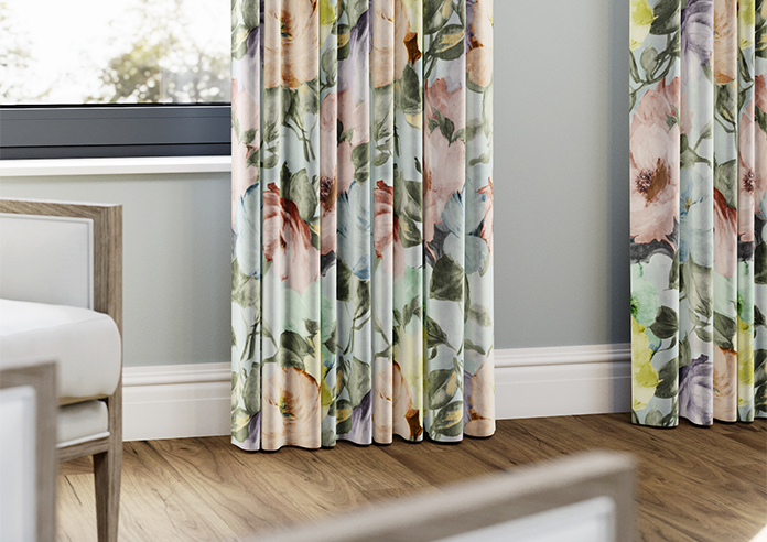 Amelia Faux Silk, Coral Kiss - Made to Measure Curtain - Image 5